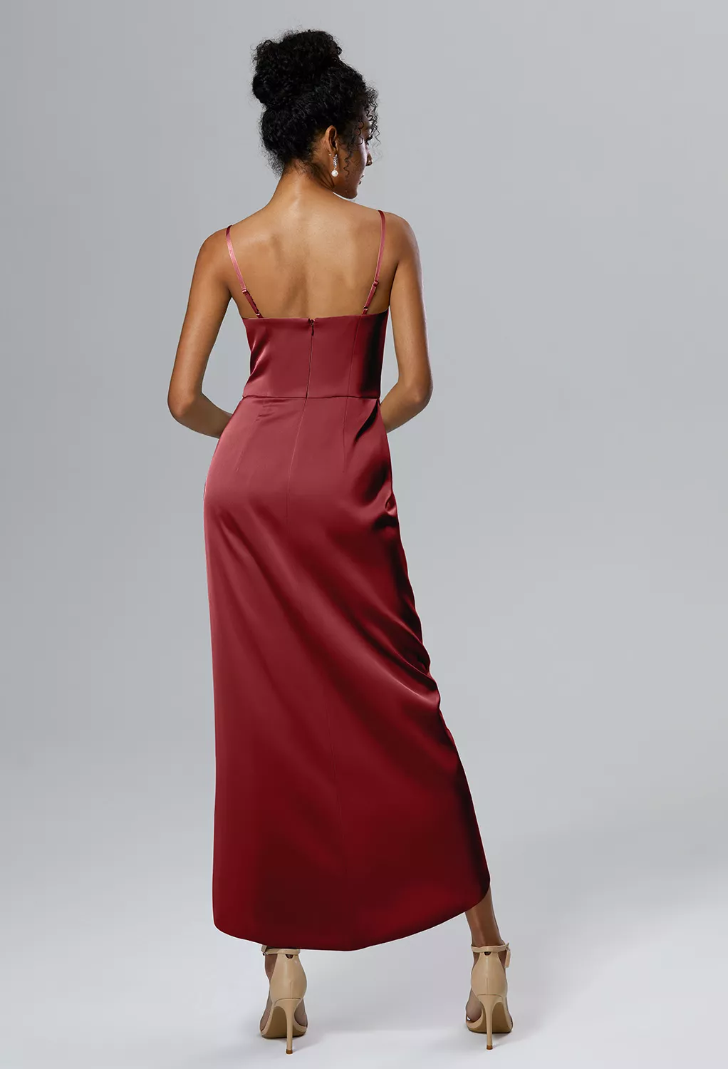 AW Leonora Burgundy  Wedding Guest Dresses